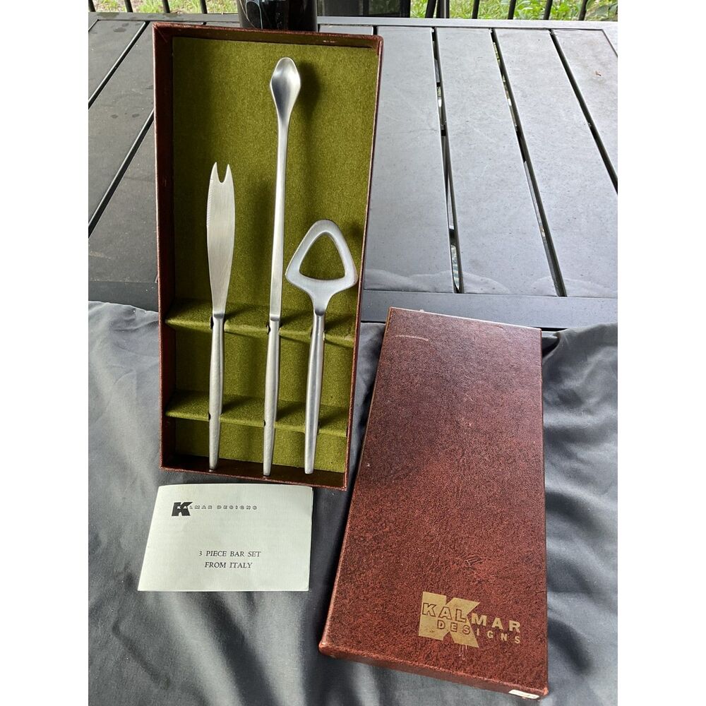 Vintage MCM Kalmar Designs Bar Set